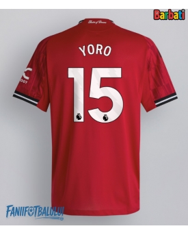Manchester United Leny Yoro #15 Tricou Fotbal Replică 2025-26 Barbati Acasa